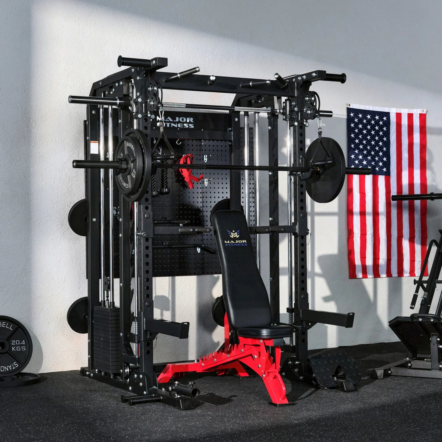 Major Fitness B52 All-In-One Home Gym Smith Machine - Tactical Black