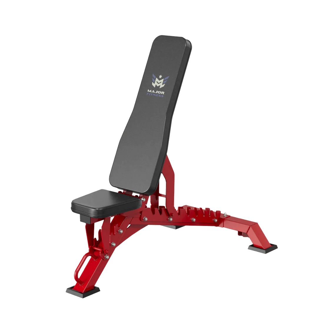 Major Fitness Adjustable Bench | 1300Lbs Capacity Weight Bench PLT01 - Red