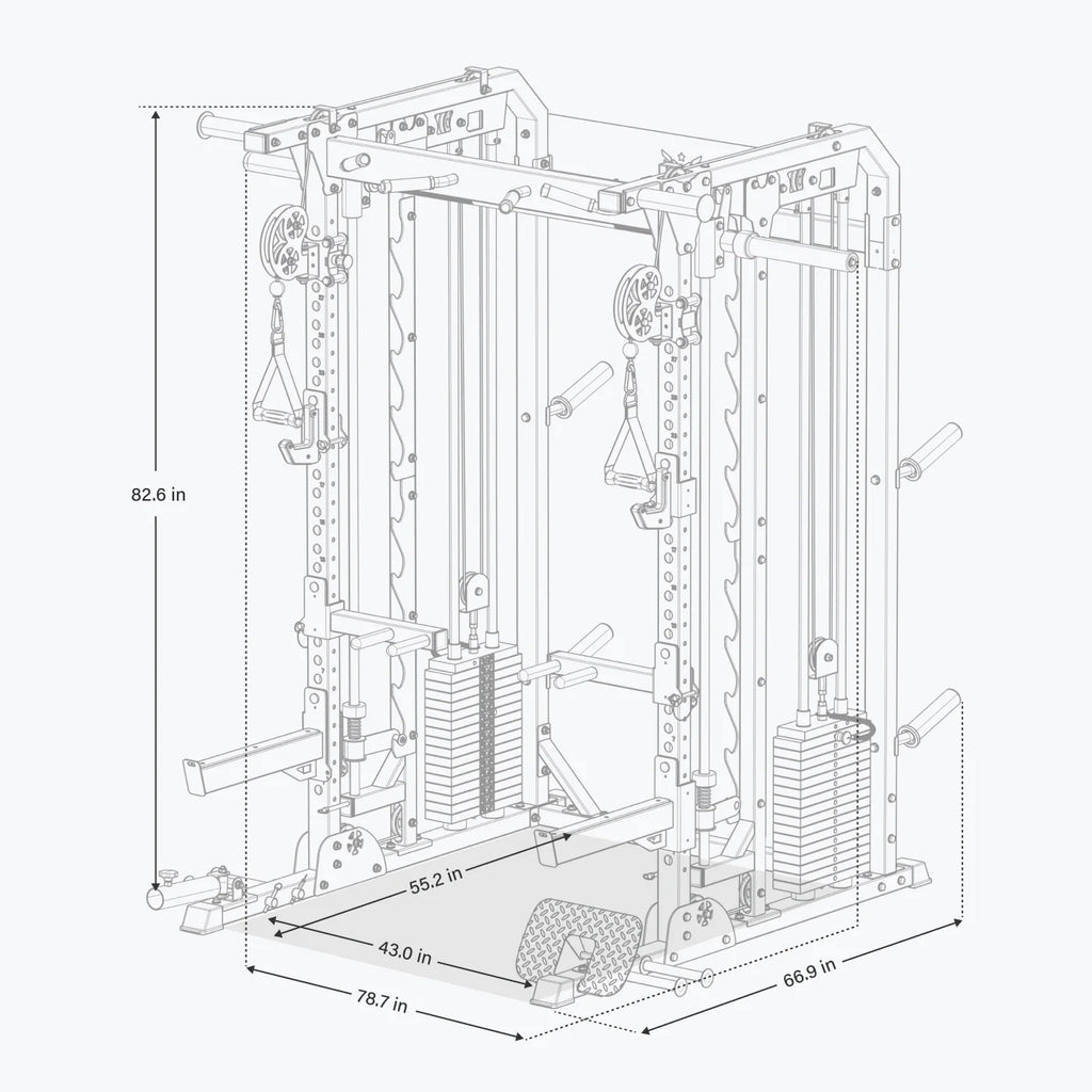 Major Fitness B52 All-In-One Home Gym Smith Machine - Recon Desert